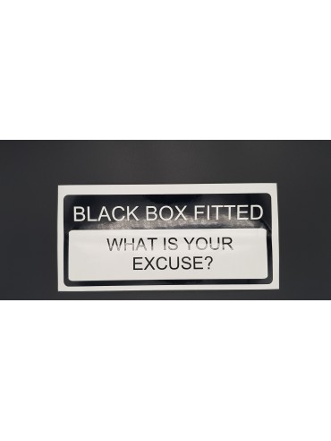Black Box Sticker Whats your excuse Black Box Sticker Whats your excuse